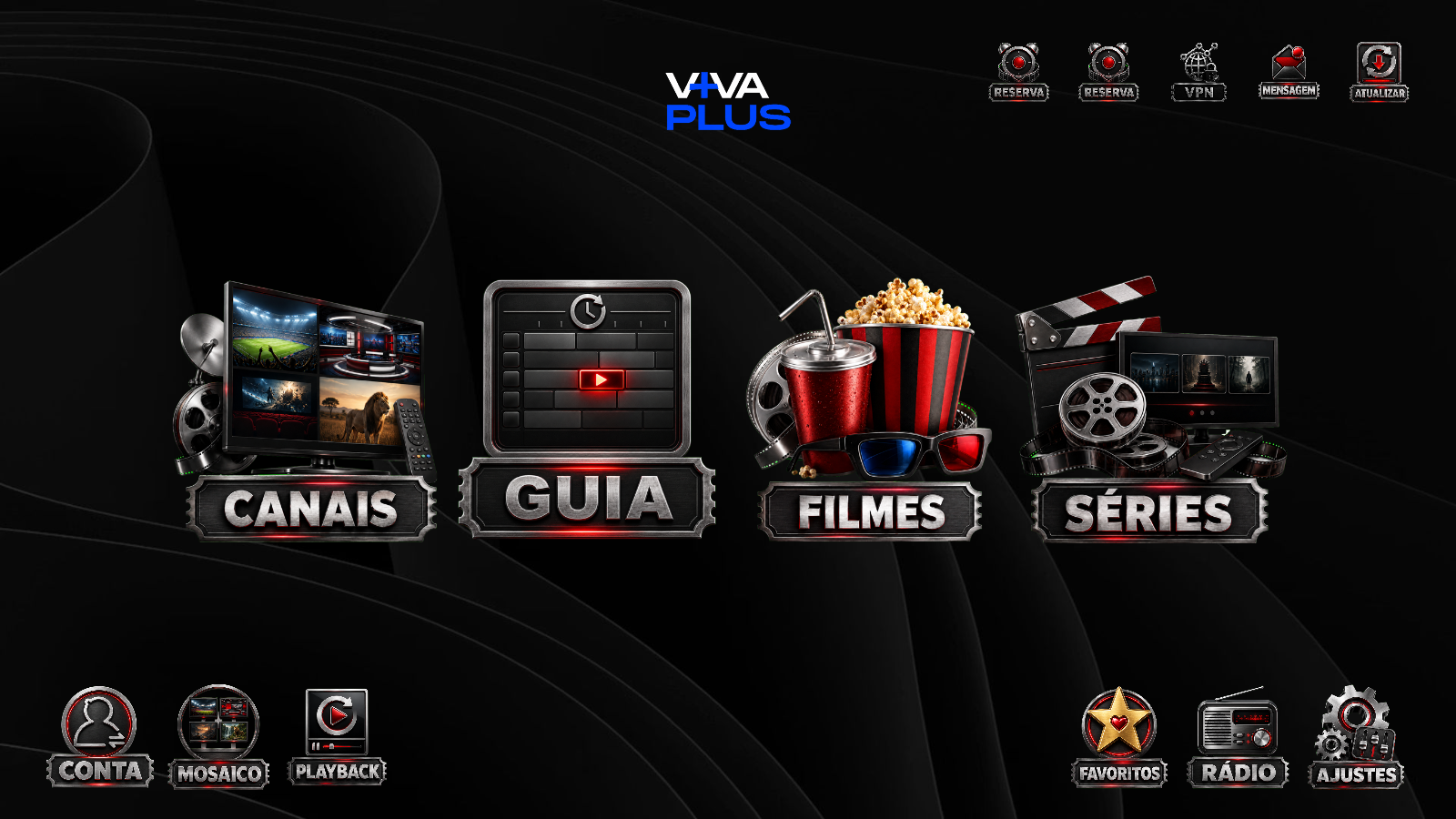 Tela do aplicativo VIVA XC (APP PRÓPRIO)